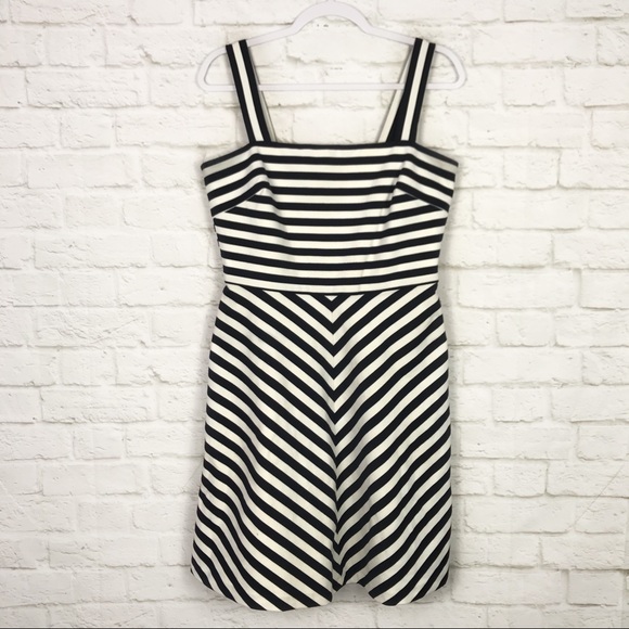 Michael Kors Chevron Striped Ponte Tank Dress 8 - Picture 2 of 7